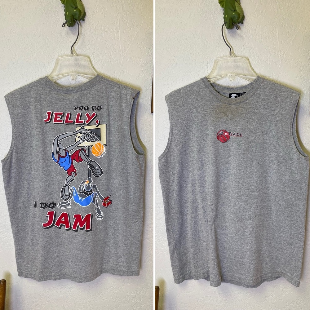 Vintage Starter Basketball BBall Tank Top Youth XL 16/18 90's Y2K Hip Hop Jock